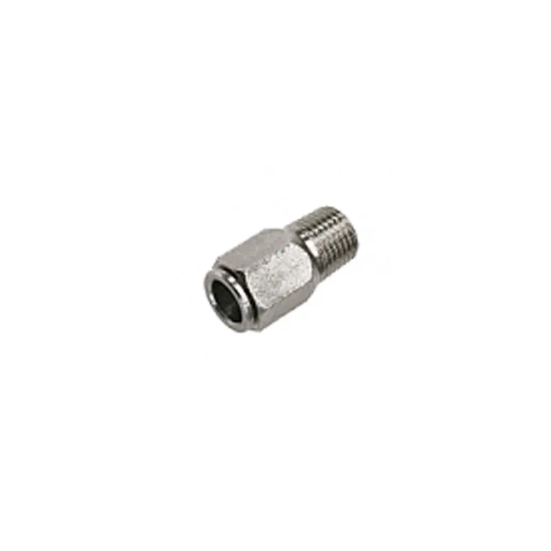 Threaded male connector 1/4 for nylon pipes 5 mm