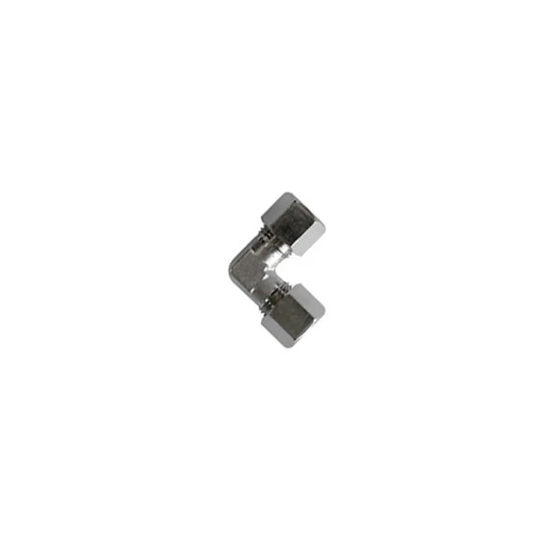 L-shaped connection for stainless steel pipes 10 mm x 10 mm