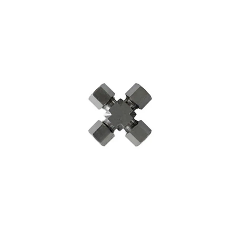 X-shaped connection for stainless steel pipes 10 x 10 x 10 x 10 mm