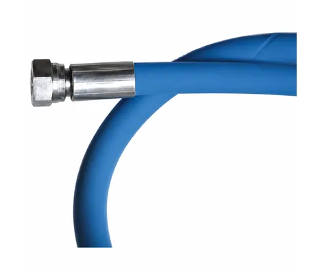 High-pressure hose, 1 m, 3/8 in. – 3/8 in., stainless steel