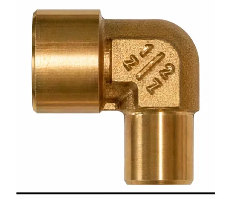 L-shaped brass coupling 3/8″ male – 3/8″ female BSP