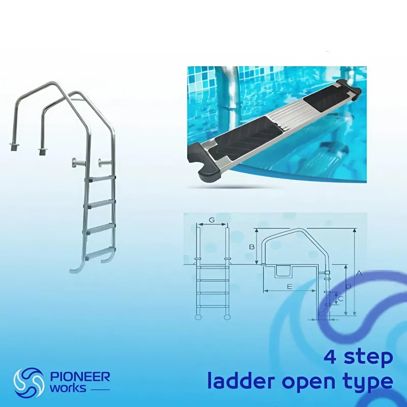 Flat open type ladder (AISI 316