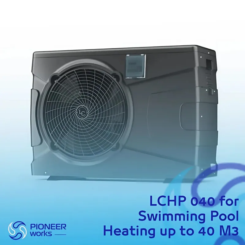 Heat pump for heating and cooling swimming pool and jacuzzi water